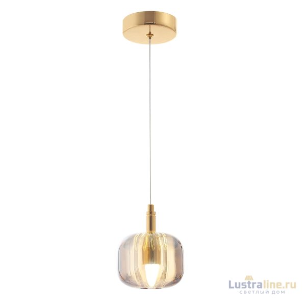 Подвесной светильник Crystal Lux BOX SP1 GOLD/AMBER