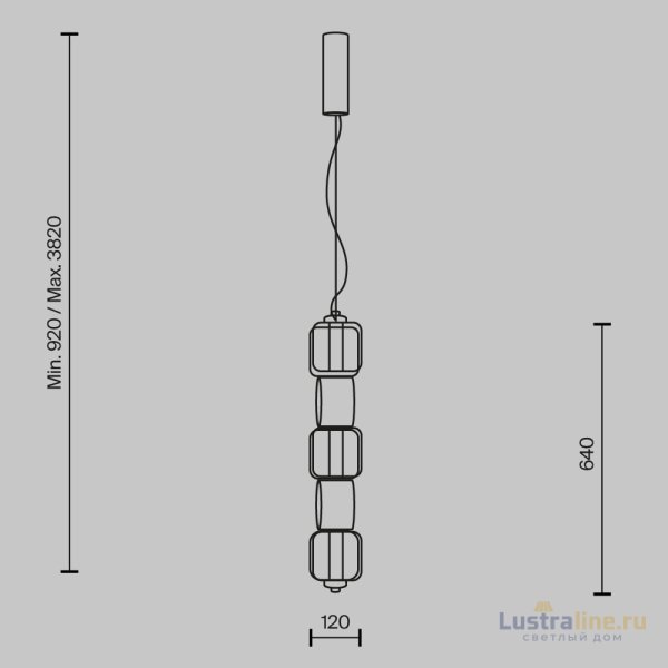 Подвесной светильник Maytoni Ritmo MOD381PL-L30CH3K Подвесной светильник Maytoni Ritmo MOD381PL-L30CH3K