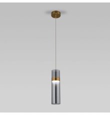 Подвесной светильник Eurosvet Lumen 50244/1 LED латунь/дымчатый a061287