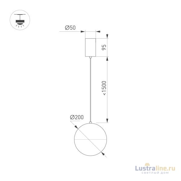 Подвесной светильник Arlight SP-Emisfero-R200-16W Warm3000 035992