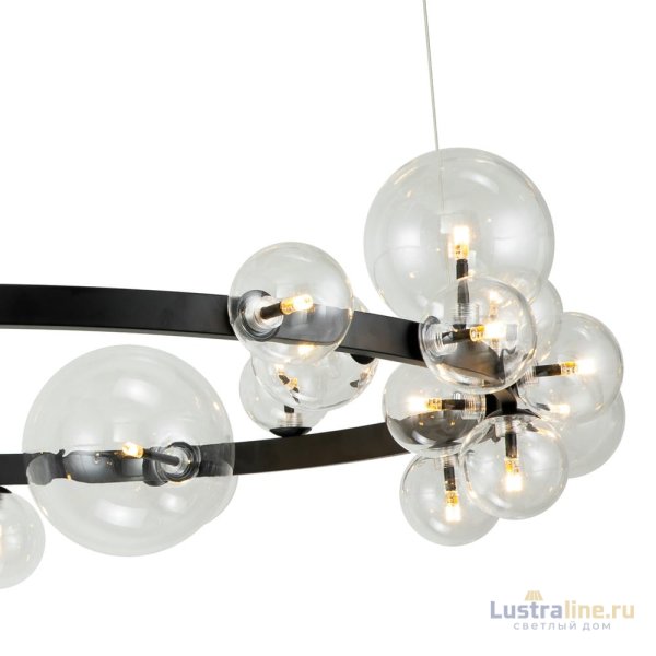 Подвесной светильник Delight Collection Art Deco Bubble KM1294P-24 black/clear