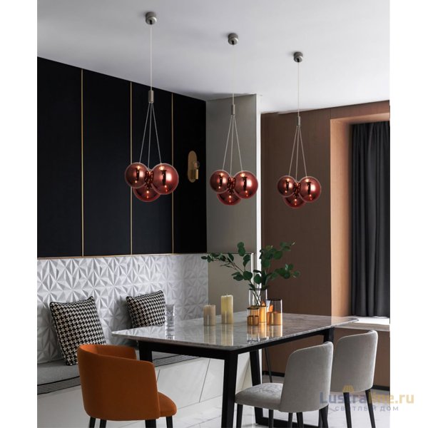 Подвесной светильник Delight Collection 19152 19152P/3 rose gold Подвесной светильник Delight Collection 19152 19152P/3 rose gold