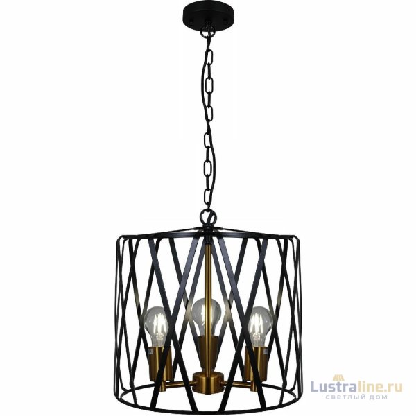 Подвесной светильник Illumico IL1023-3PB-05 BK GD