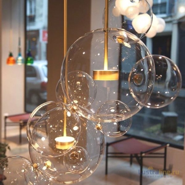 Подвесной светильник Delight Collection Bubbles KG0943P-1 gold Подвесной светильник Delight Collection Bubbles KG0943P-1 gold
