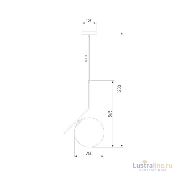 Подвесной светильник Eurosvet Frost 50153/1 латунь