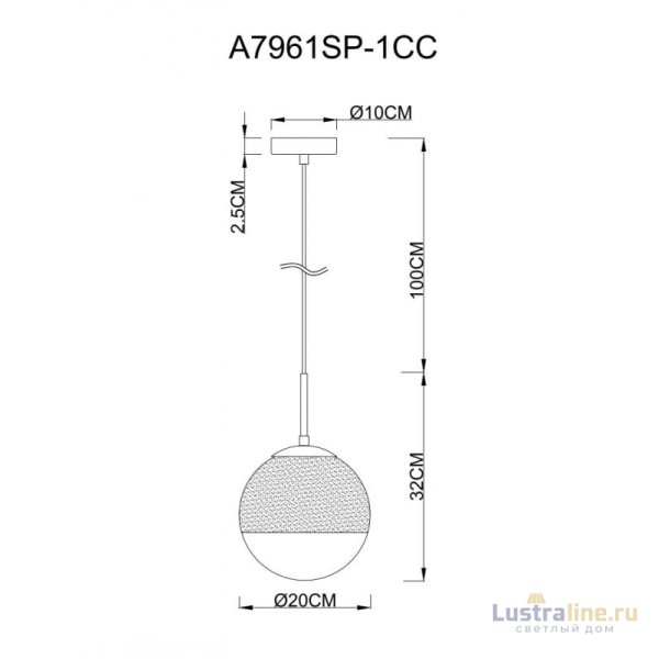 Подвесной светильник ARTE Lamp A7961SP-1CC