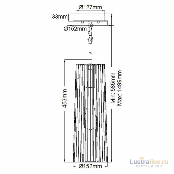 Подвесной светильник Kichler Linara QN-LINARA-P-BK