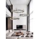 Подвесной светильник Delight Collection Art Deco Bubble 771120 (KM1294P-15 black/clear)