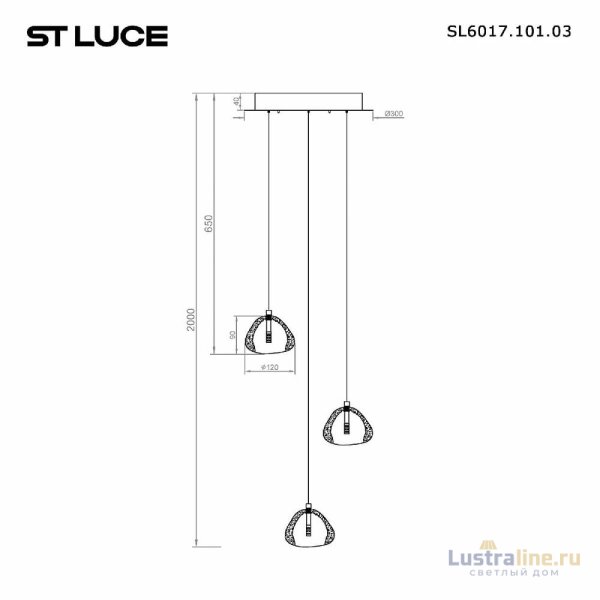 Подвесной светильник ST Luce Waterfall SL6017.101.03