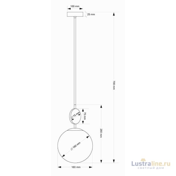 Подвесной светильник Kutek Dimaro DIM-ZW-1(N)160