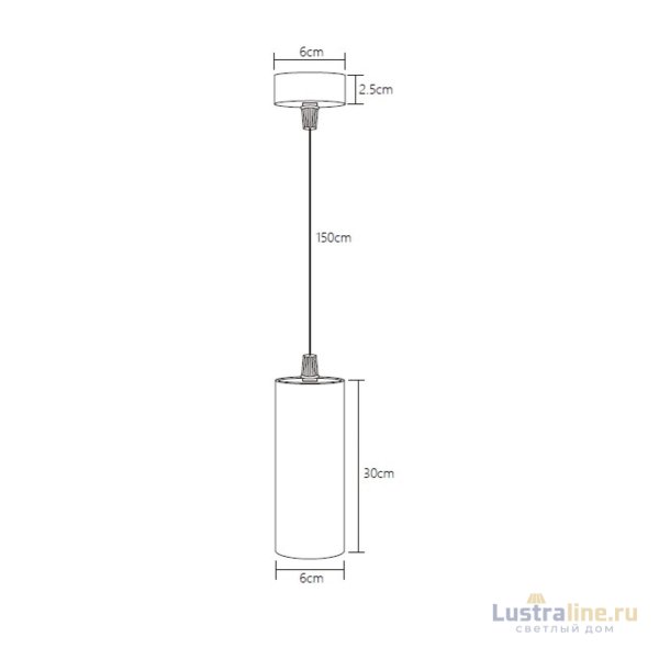Подвесной светодиодный светильник Fiberli Tube630BW 12110101