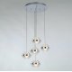 Подвесной светильник Delight Collection MD22030002 MD22030002-5A chrome/clear