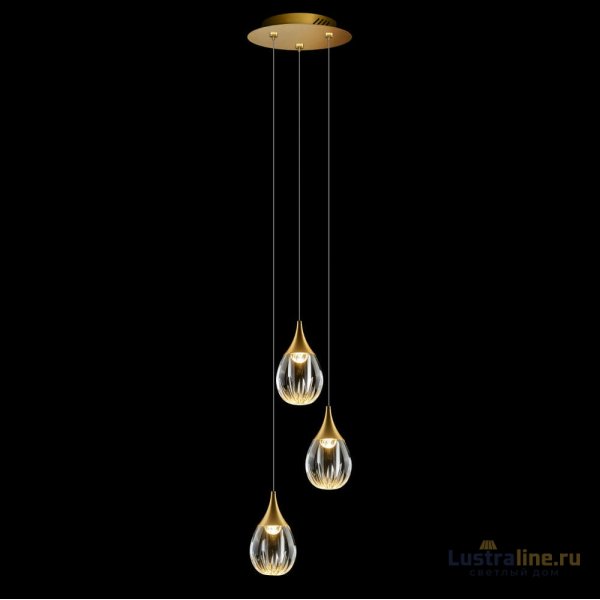 Подвесной светильник Delight Collection Stilla MD24001004-3A gold/clear