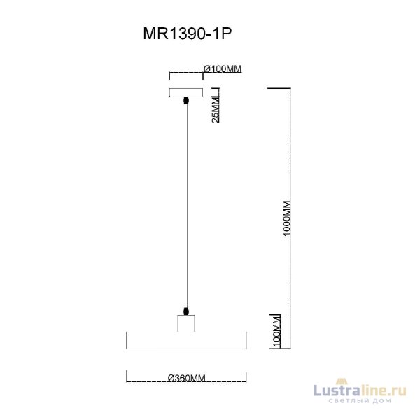 Подвесной светильник MyFar Ria MR1390-1P