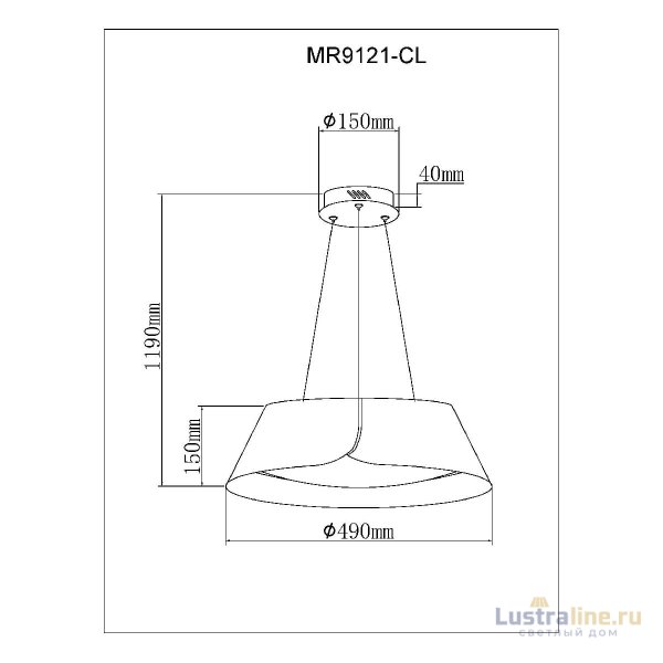 Подвесной светильник Myfar Cordelia MR9121-CL