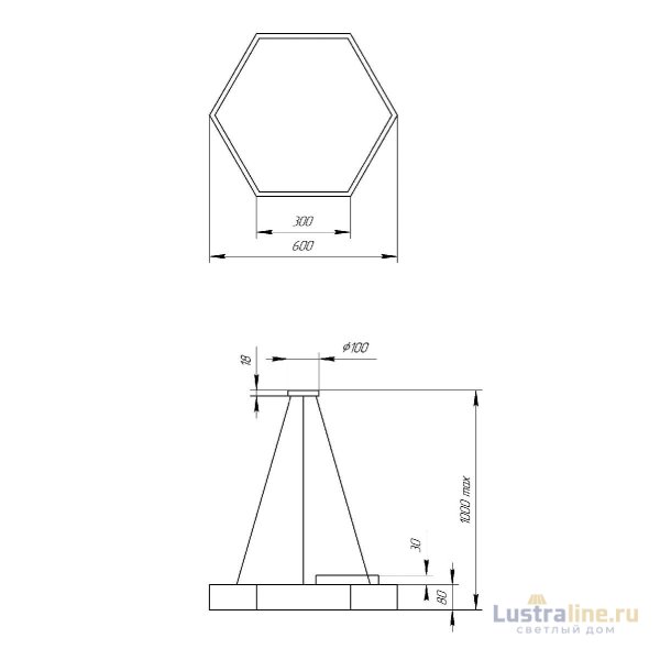 Подвесной светильник Эра Geometria SPO-121-B-40K-038 Б0050551