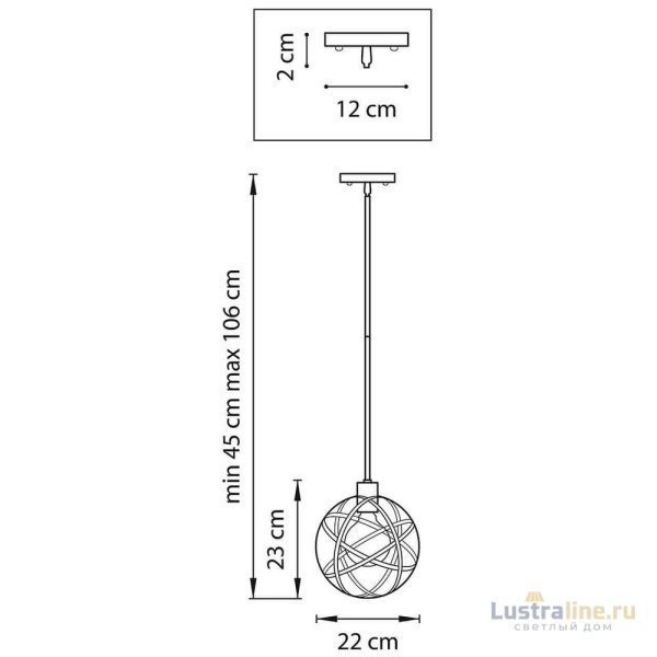Подвесной светильник Lightstar Gabbia 732417