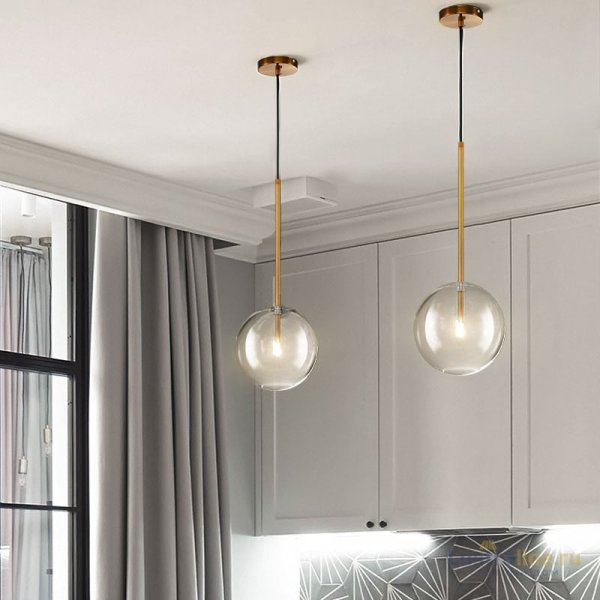 Подвесной светильник Delight Collection Ball Sola 9217P/D180 gold