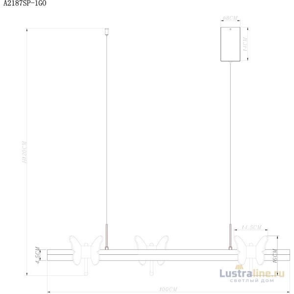 Подвесной светильник Arte Lamp Darcy A2187SP-1GO