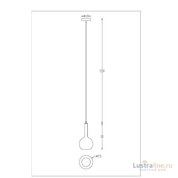 Подвесной светильник Arte Lamp Gala A2715SP-1SG