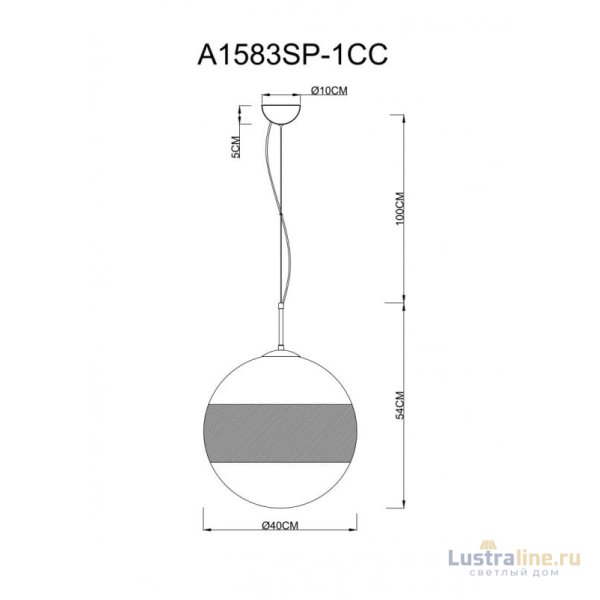 Подвесной светильник ARTE Lamp A1583SP-1CC