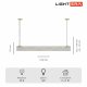 Подвесной светильник Lightera Luara LE102L-120G WIFI