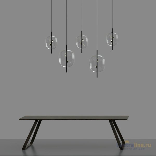 Подвесной светильник Delight Collection 10018P/1 black/clear Подвесной светильник Delight Collection 10018P/1 black/clear