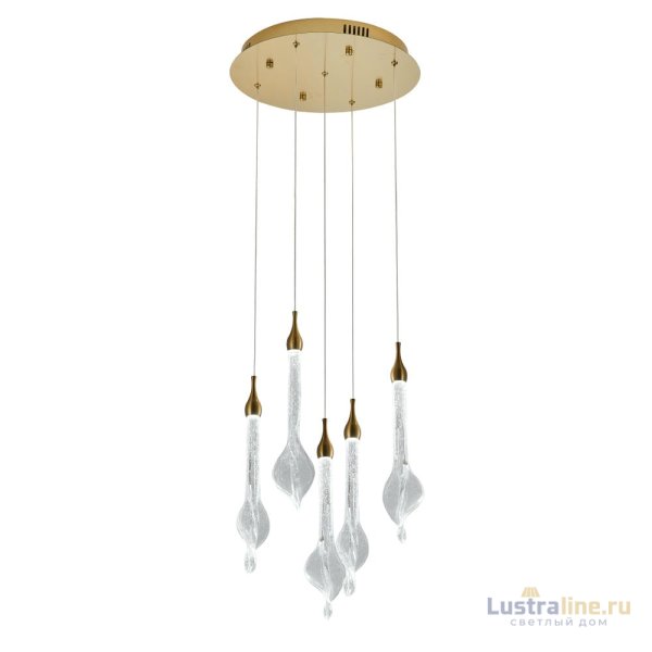 Подвесной светильник Delight Collection OD2433-5 gold/clear Подвесной светильник Delight Collection OD2433-5 gold/clear
