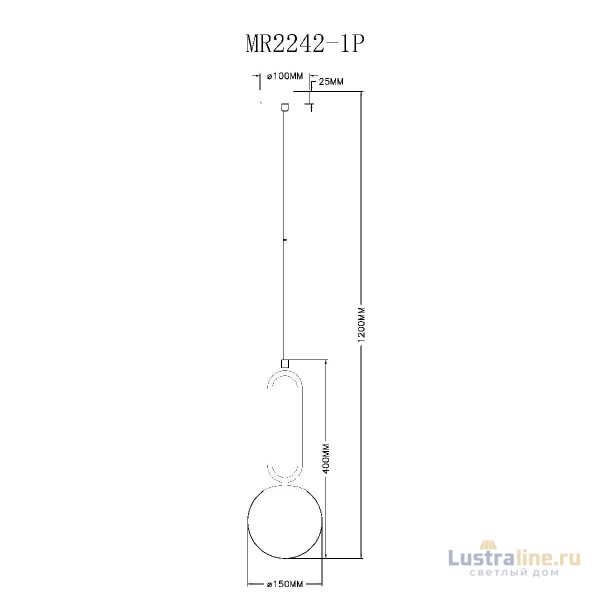 Подвесной светильник Myfar Pierre MR2242-1P