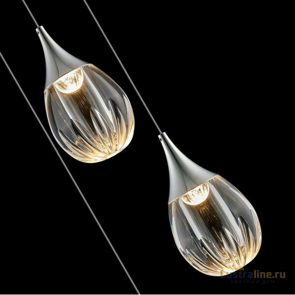 Подвесной светильник Delight Collection Stilla MD24001004-3A chrome/clear Подвесной светильник Delight Collection Stilla MD24001004-3A chrome/clear