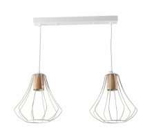 Подвесной светильник IMEX MD.9052-2-P-WH+WOOD