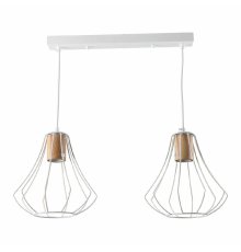 Подвесной светильник IMEX MD.9052-2-P-WH+WOOD
