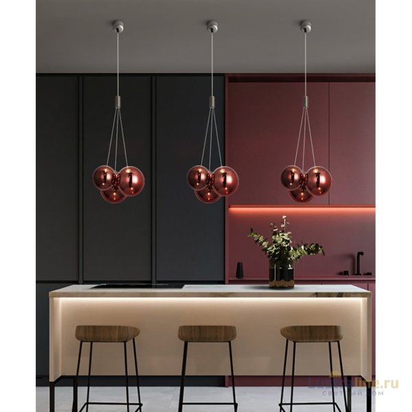 Подвесной светильник Delight Collection 19152 19152P/3 rose gold Подвесной светильник Delight Collection 19152 19152P/3 rose gold