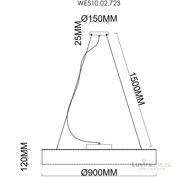 Подвесной светильник Wertmark Edera WE510.02.723 Подвесной светильник Wertmark Edera WE510.02.723