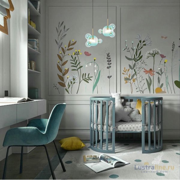 Подвесной светильник Loft IT Bolle 2027-P4 Blue mini