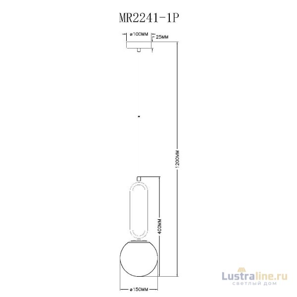 Подвесной светильник Myfar Pierre MR2241-1P