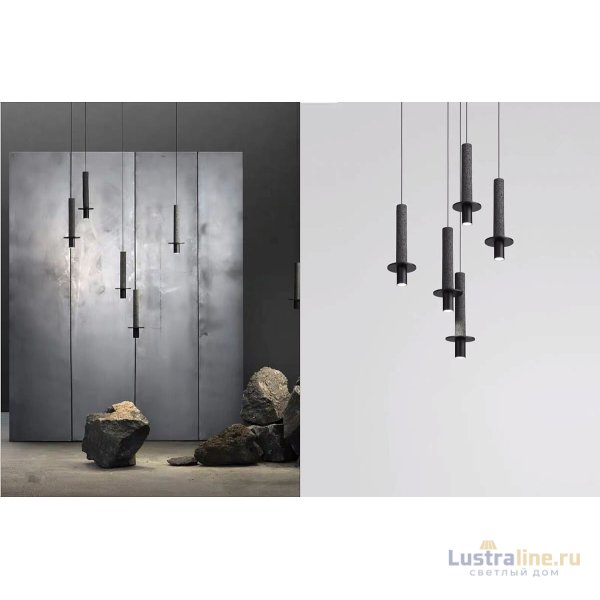 Подвесной светильник iLamp Lofty 10704P/1-D150 BK-GR