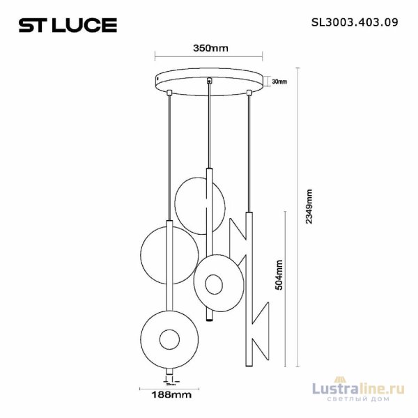 Подвесной светильник ST Luce Sentito SL3003.403.09