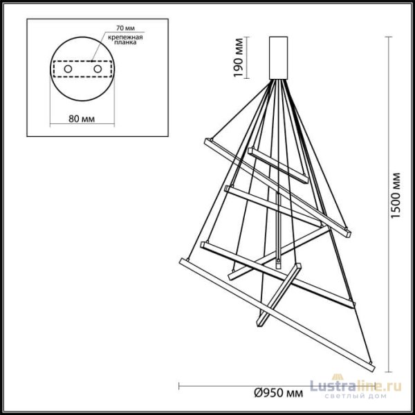 Подвесной светодиодный светильник Odeon Light Cometa 3860/96L