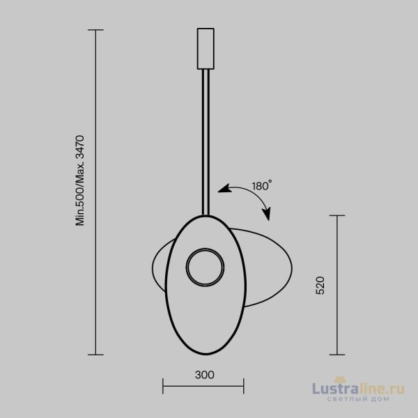 Подвесной светильник Maytoni Evolution MOD396PL-L10W3K
