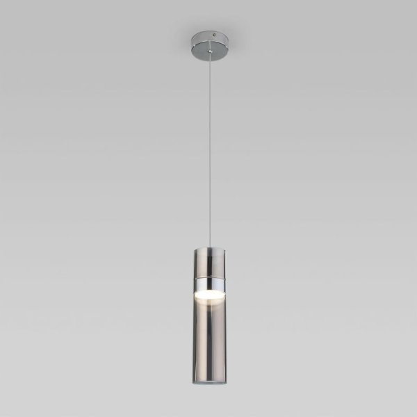 Подвесной светильник Eurosvet Lumen 50244/1 LED хром/дымчатый a061289