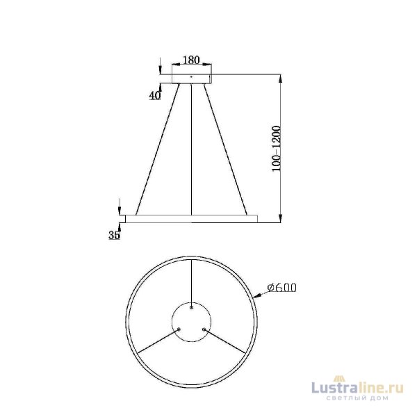 Подвесной светильник Maytoni Rim MOD058PL-L32WK УЦ