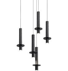 Подвесной светильник iLamp Lofty 10704P/1-D150 BK-GR