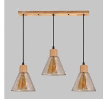 Подвесной светильник IMEX MD.5870-3-P-WOOD+BK