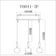 Подвесной светильник Moderli Scrumbel V6041-3P