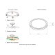 Подвесной светильник Crystal Lux CLT 526C230 BL