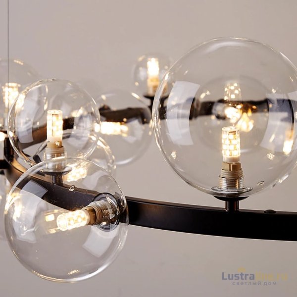 Подвесной светильник Delight Collection Art Deco Bubble 8828P/L black/clear