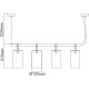 Подвесной светильник De Markt Тетро 673014504