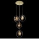 Подвесной светильник Delight Collection Cowley P60669-4 gold/clear