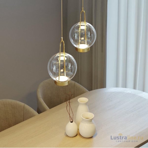 Подвесной светильник Eurosvet Frasco 50267/1 LED латунь a069344